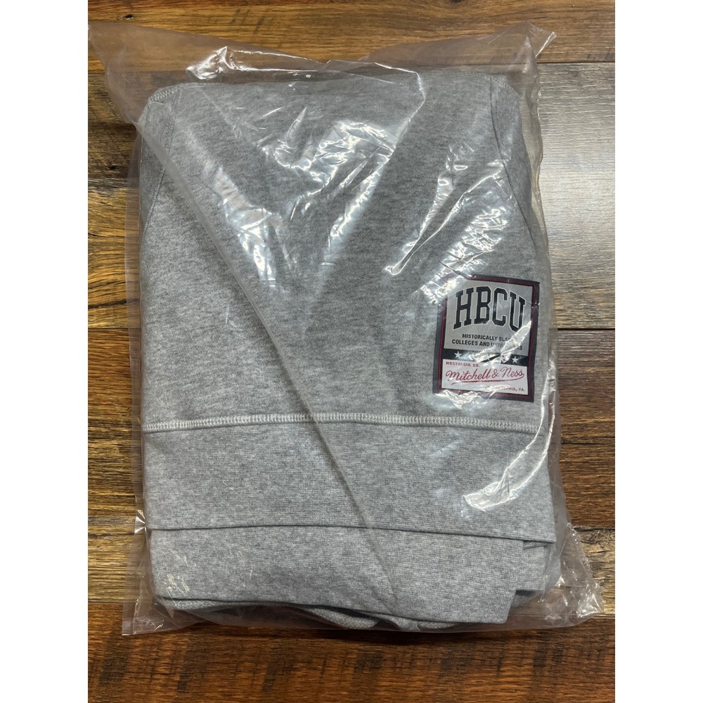 Mitchell & Ness Grambling State University HBCU Tailsweep Hoodie Gray LG NEW - Picture 3 of 3